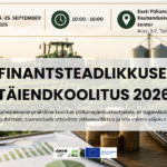 24.-25.09.2026 Finantsteadlikkuse 2-päevane täiendkoolitus