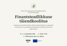 02.-03.12.2026 Finantsteadlikkuse 2-päevane täiendkoolitus